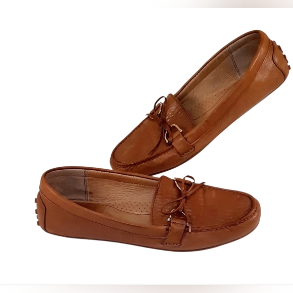 Lauren Ralph Lauren Shoes - LAUREN Ralph Lauren Briley Moccasin Loafers In Deep Saddle Tan Leather. Size 10B